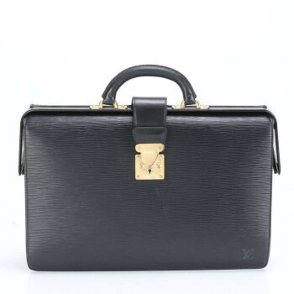 Louis Vuitton Epi Serviette Fermoir Leather Business Bag Briefcase